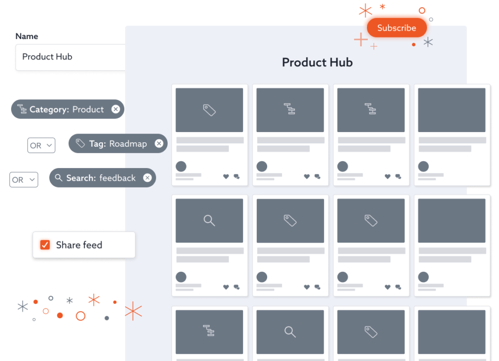 A photo focused on how the interface of Bloomfire is organized.