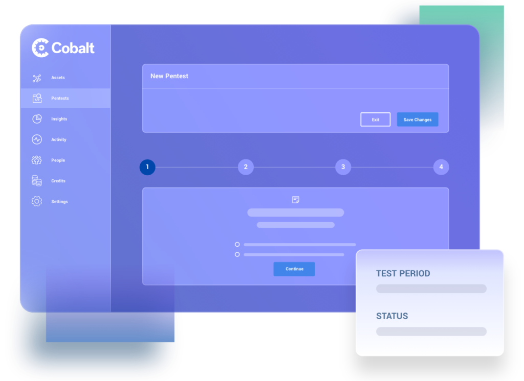 Interface of the penetration testing tool Cobalt